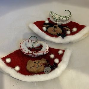 DOG AND CAT ORNAMENT SET